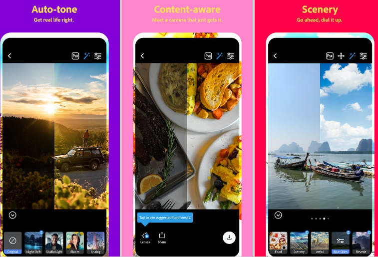 Download Adobe Photoshop Camera App For Android Phones Android Nature